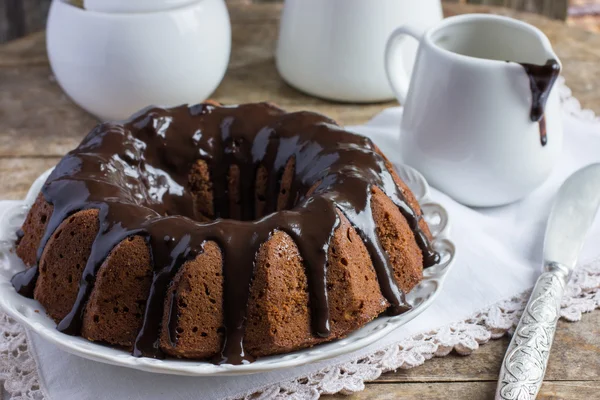 Bolo de chocolate — Fotografia de Stock