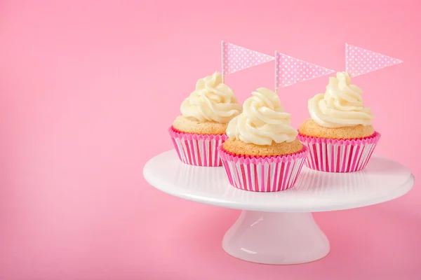Εορταστική cupcakes με ζαχαροαλοιφή — Φωτογραφία Αρχείου