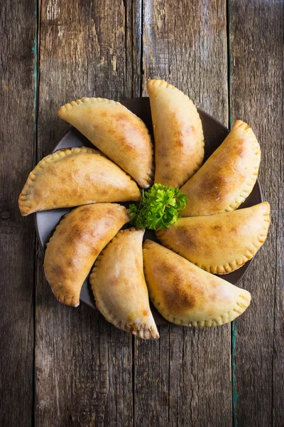 Pasties filled with meat and vegetables — Stock Photo, Image