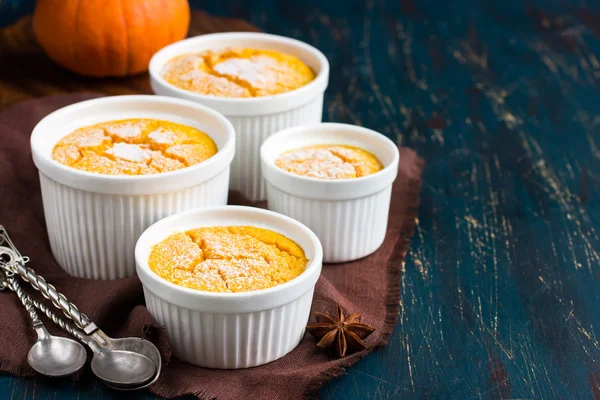 Söt pumpa souffle — Stockfoto