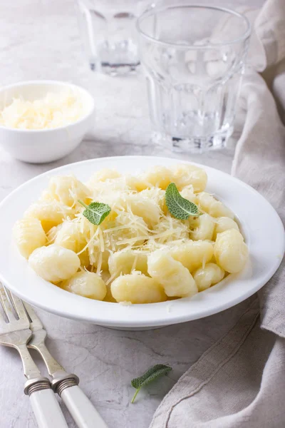 Nhoque de batata italiano com queijo — Fotografia de Stock