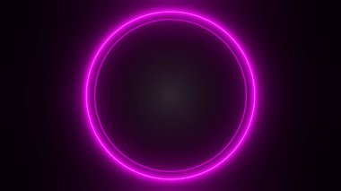 3D, siyah, pürüzsüz, pembe, parlak bir yüzük.