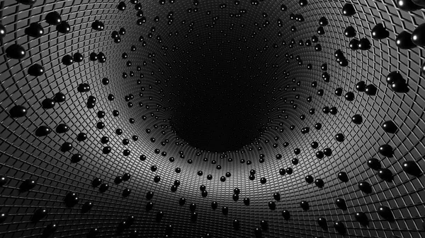 Abstract Рендеринг Таємничого Чорного Таврського Тунелю — стокове фото