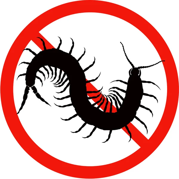 Černá silueta nebezpečí hmyz — Stockový vektor