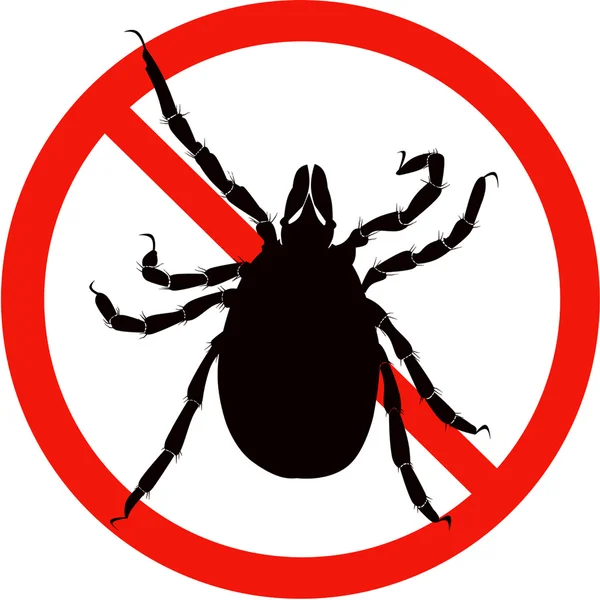 Silhouette noire danger insecte — Image vectorielle