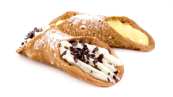 Traditionelle sizilianische Cannoli — Stockfoto