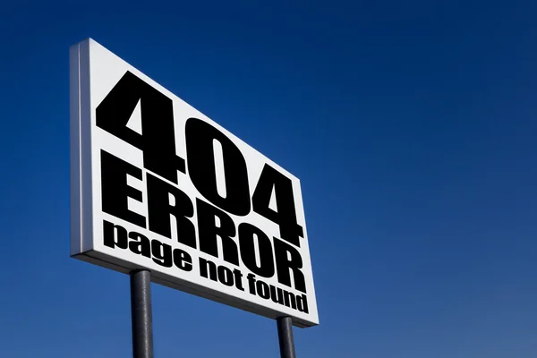 404 felsida hittades inte — Stockfoto