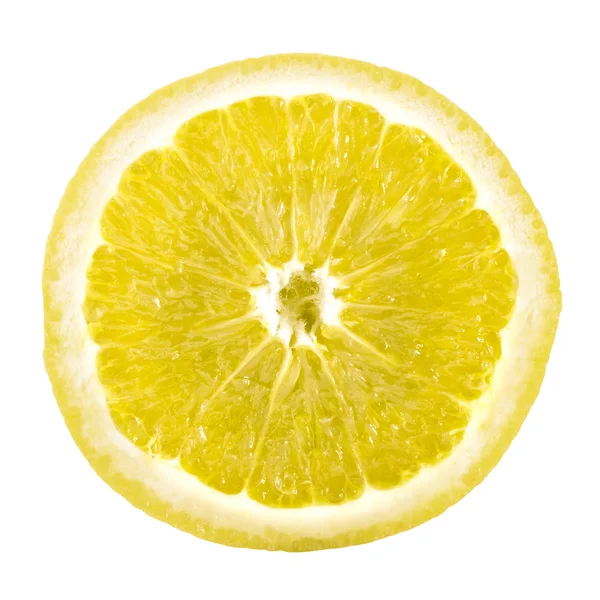 Slice of lemon isolated — Stock Photo, Image