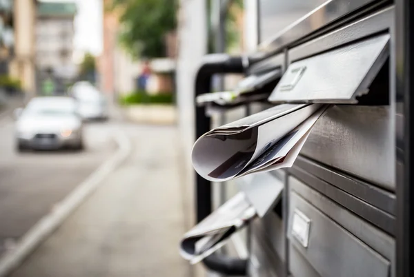 Advertising in the mail box — Stock Photo, Image