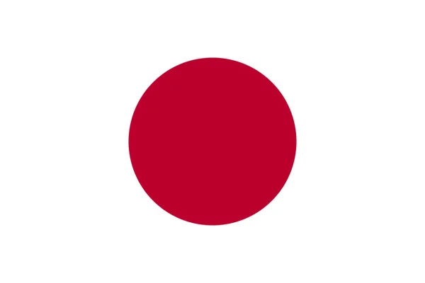 Japanese Flag Official State Symbol Country Official Colors — Stock Photo, Image