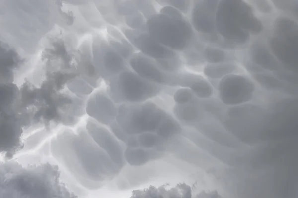 Mammatus Fırtına Bulutları Mammatus Gök Gürültüsü Bulutları Ideal Fırtınalı Bir — Stok fotoğraf