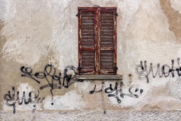 Window with signatures — Stock Photo, Image