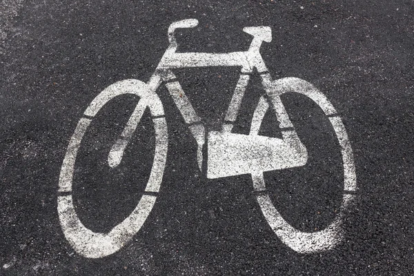 自行车路径 — 图库照片