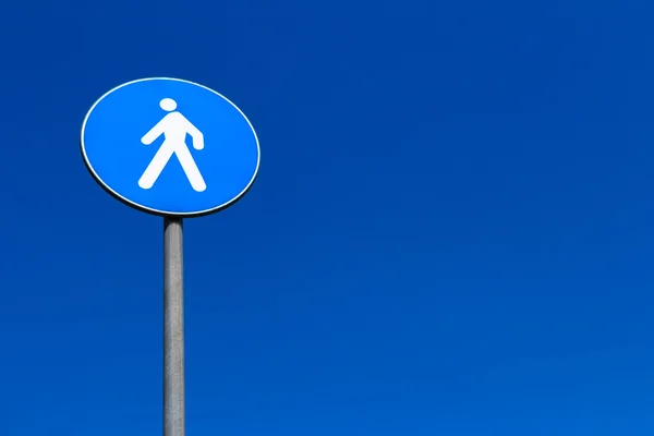 Sign pedestrian crossing — Stock Photo, Image