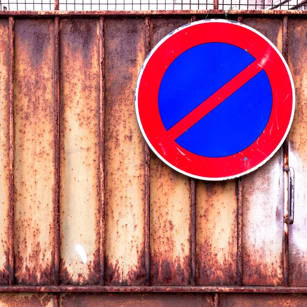 No parking rusty — Stock Photo, Image