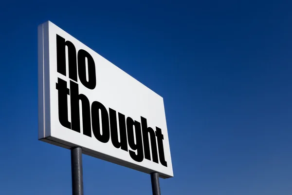 Message "No thought" — Stock Photo, Image