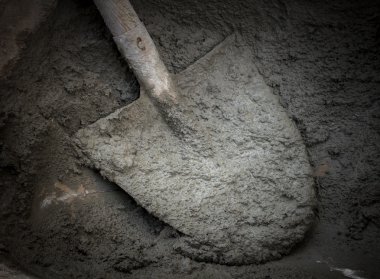 Harç hazırlık inşaat sitesinde
