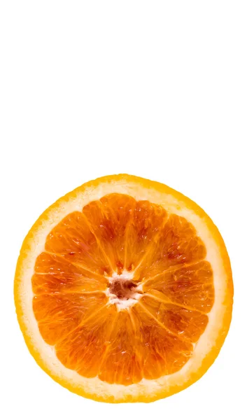 Laranja isolada sobre branco — Fotografia de Stock