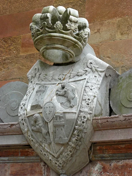 Escudo no Mosteiro de San Pelayo — Fotografia de Stock