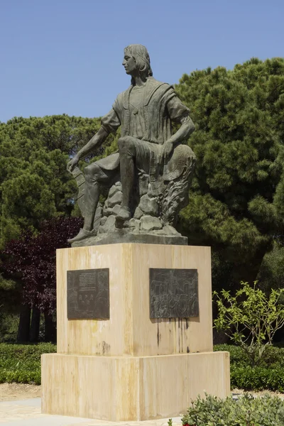 Escultura de christopher columbus — Fotografia de Stock