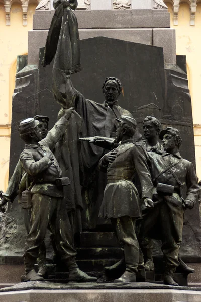 Sculptures in the Plaza del Lino — Stock Photo, Image