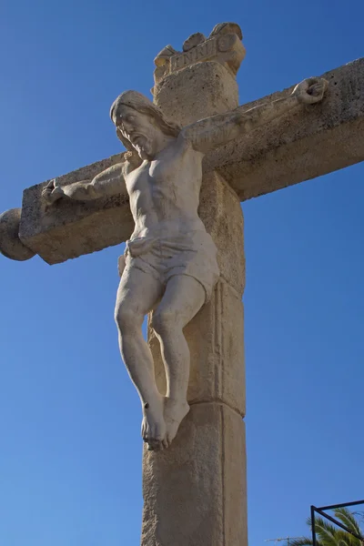 Escultura de Cristo crucificado en albayzin Fotos de stock