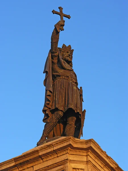 Skulptur av Don Pelayo — Stockfoto