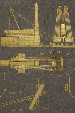 Engraved on the base of the Obelisk of Luxor clipart