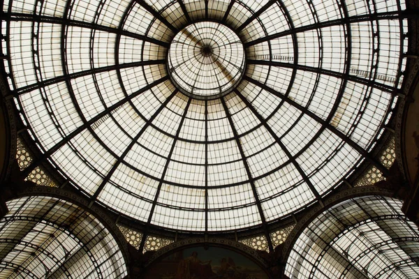 Milan Italy Central Dome Vittorio Emanuele Gallery City Milan — Stock Photo, Image