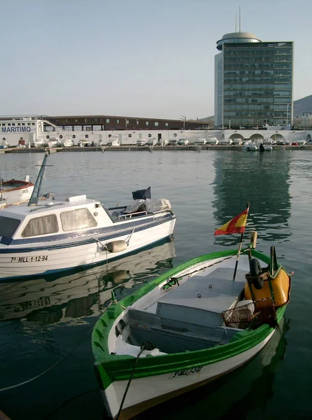 Melilla Spanien Båtar Fiskehamnen Staden Melilla — Stockfoto