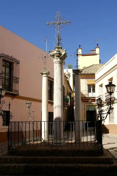 Sevilla Spanje Plaza Las Cruces Stad Sevilla — Stockfoto