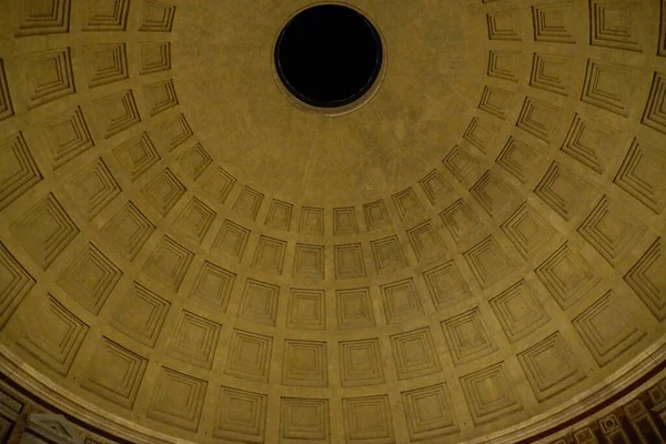 Rome Italië Interieur Van Koepel Van Het Pantheon Van Rome — Stockfoto