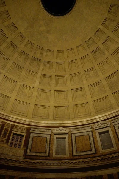 Řím Itálie Interiér Kopule Panteonu Agrippa Městě Římě — Stock fotografie