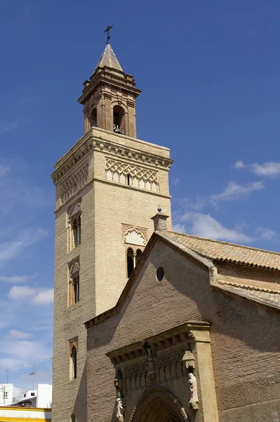 Sevilla Spanje Kloktoren Van Kerk Van San Marcos Stad Sevilla — Stockfoto