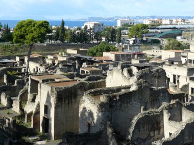 Herculaneum (İtalya). Eski Herculaneum şehrinin manzarası