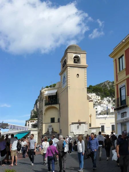 Isla Capri Italia Piazza Umberto Isla Capri — Foto de Stock