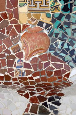 Barcelona'da Park Guell mimari detay