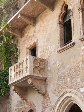 Verona City Juliet 's House Romeo ve Juliet balkon