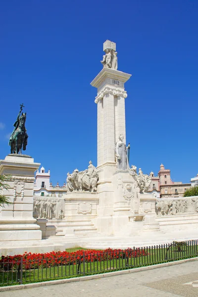 Monumento alle Cortes del 1812 nella città di Cadice , — Foto Stock