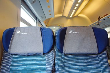 Bir vagon demiryolu şirketi Trenitalia Italyan iç