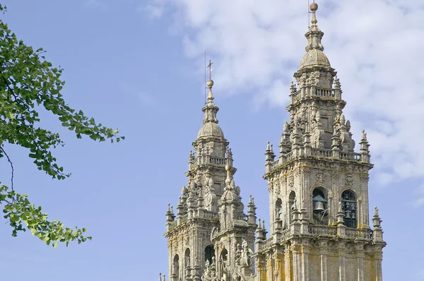 Espigas de la Catedral de Santiago de Compostela — Foto de Stock