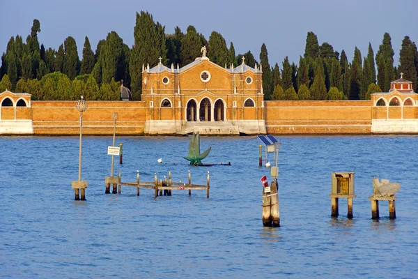 Ilha de San Michele (Cemitério da cidade de Veneza ) — Fotografia de Stock