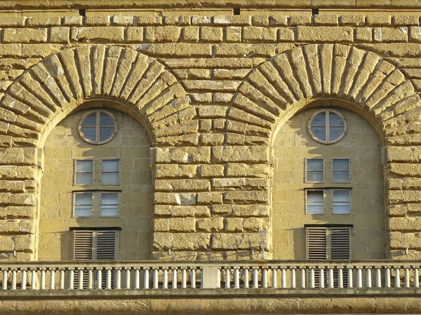 Detalle arquitectónico del Palacio Pitti de Florencia — Foto de Stock
