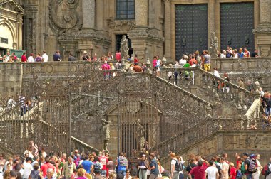 Santiago de Compostela şehir meydanında bozluk