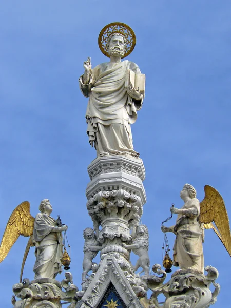 Escultura de San Marcos en la Basílica de San Marco de Venecia —  Fotos de Stock