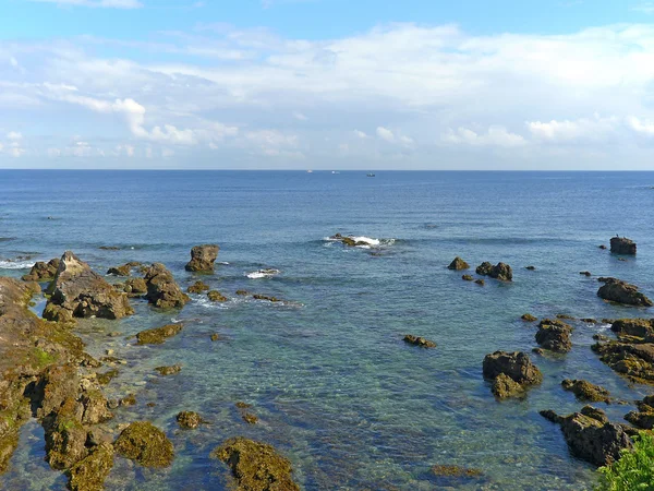 Mayanes stranden nära staden Gijón — Stockfoto