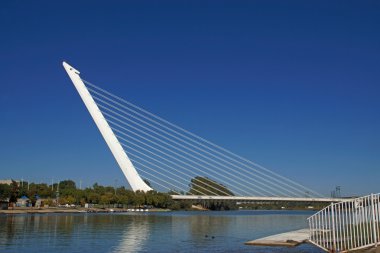 Alamillo Guadalquivir Nehri Seville köprüden
