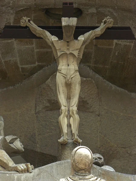Passion fasádě Sagrada Familia — Stock fotografie