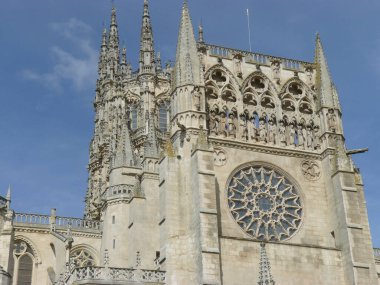 Plasencia (Caceres) İspanya. Plasencia 'nın tarihi merkezinde mimari ayrıntı.