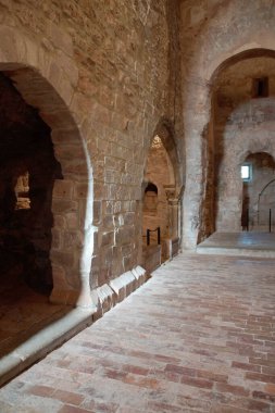 San Millan de la Cogolla (İspanya). Suso 'daki küçük manastırın içinde..